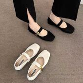 芭蕾舞鞋 软底单鞋 女款 法式 平底配裙子玛丽珍鞋 2025春秋新款 小皮鞋