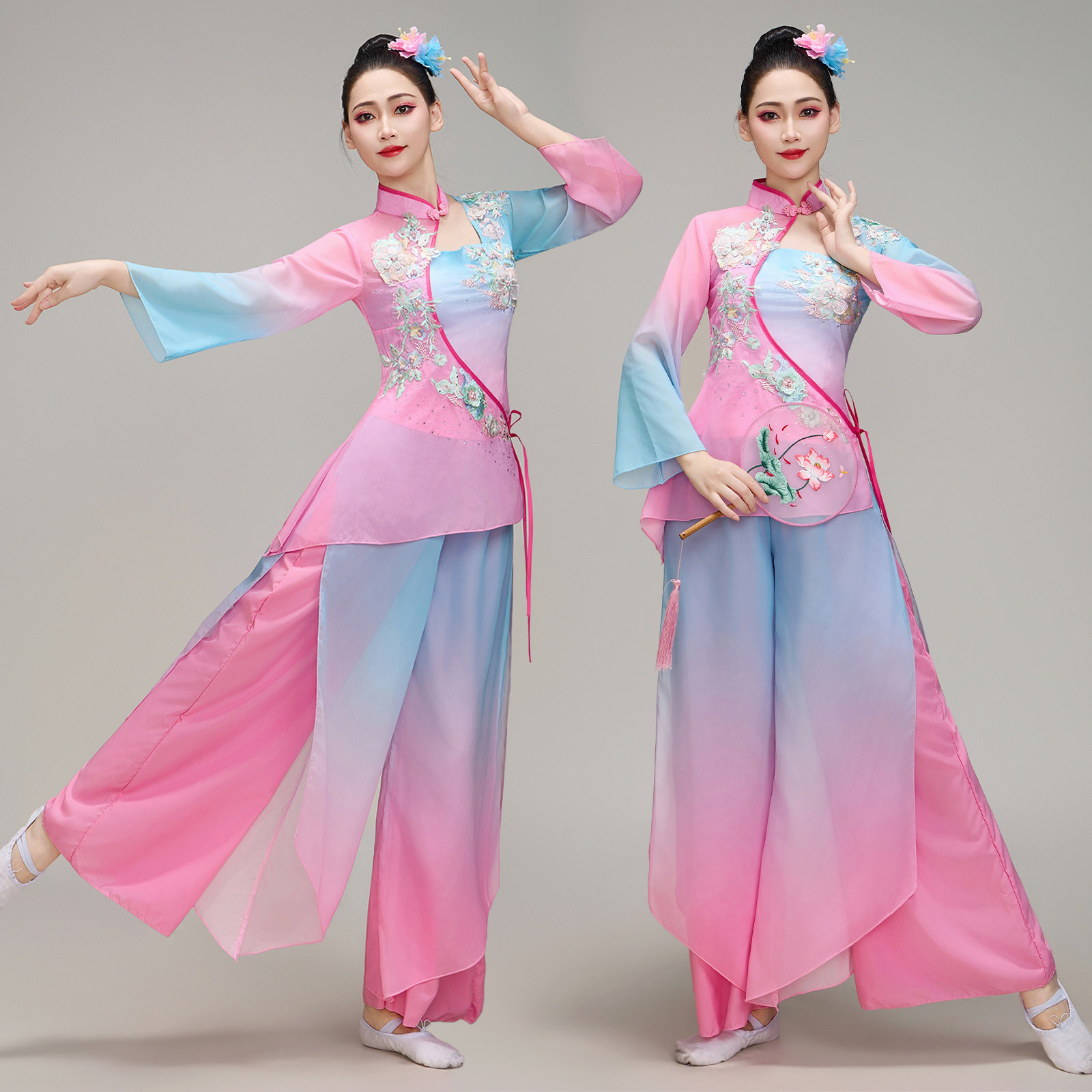新款胶州秧歌服喜庆舞蹈服