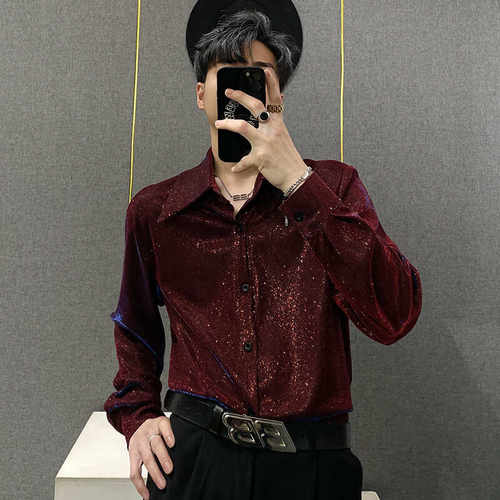 长袖反光满天星设计高级感宽松