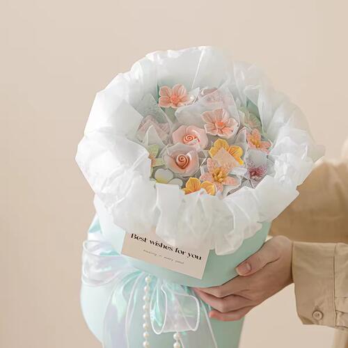 景德镇陶瓷花花束送女生老婆情人