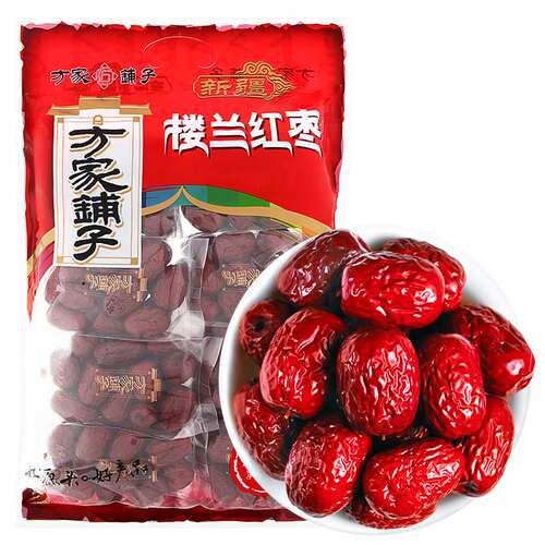 方家铺子五星楼兰红枣880g（110g×8小袋）独立小包装灰枣始于