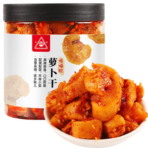 川珍嘎嘣脆萝卜干330g(麻辣味) 四川特产香辣开味下饭小菜萝卜丁