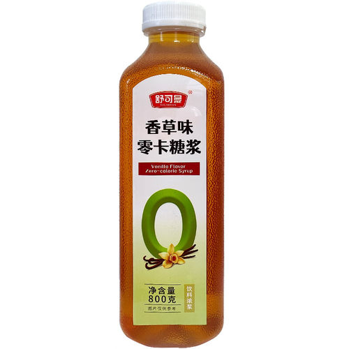 舒可曼香草味零卡糖浆800g 0卡 0脂 代替白砂糖 无糖 赤藓糖醇咖