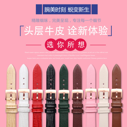 适配阿玛尼AR60020/6002s3/1681/1875/1132满天星女款真皮手表带1