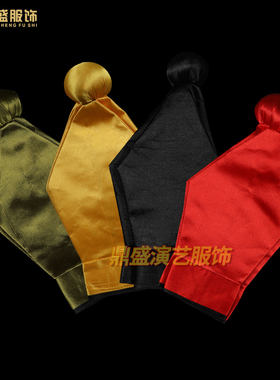古装帽戏曲戏剧素罗帽家丁帽子店小二八角P帽唐伯虎武松书童帽