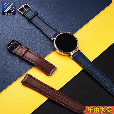 适用华为Watch gt4真皮运动手表带女士时尚简约满天星18mm非原装