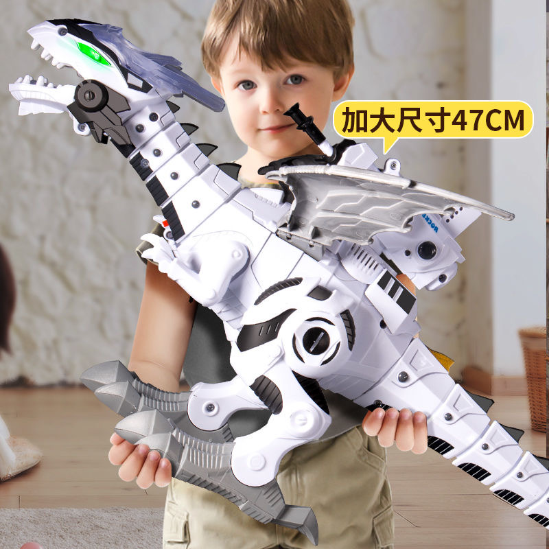 会走路恐龙玩具喷雾声光霸王龙