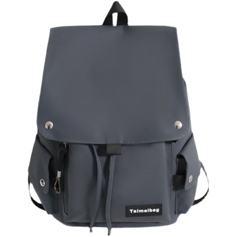 LARGE-CAPACITY LOVERS SHOULDER BAG FOR MEN AND WOMEN KOREAN VERSION OF SOLID COLOR WATER-PROOF HIGH SCHOOL STUDENT SCHOOL BAG TRAVEL TRAVEL BACKPACK