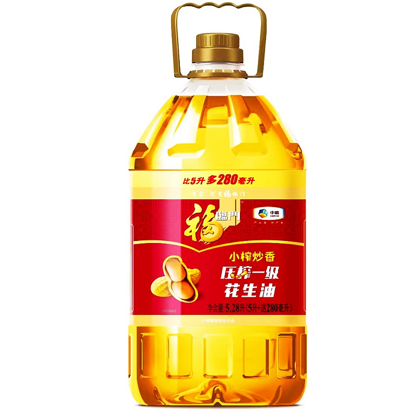 福临门压榨一级花生油5.28L