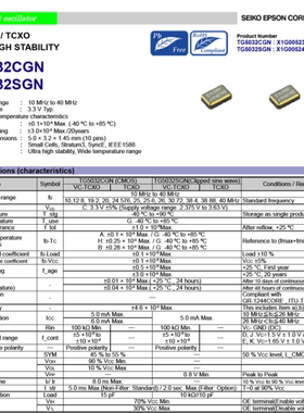 TG5032CGN 40.000000MHz CHGHDA VCTCXO 压控温补晶振 40M 40MHZ