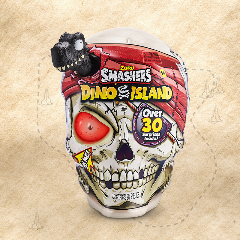 zuru爆裂小子电子宠物盲盒玩具儿童女孩生日礼物潮玩恐龙蛋骷髅头