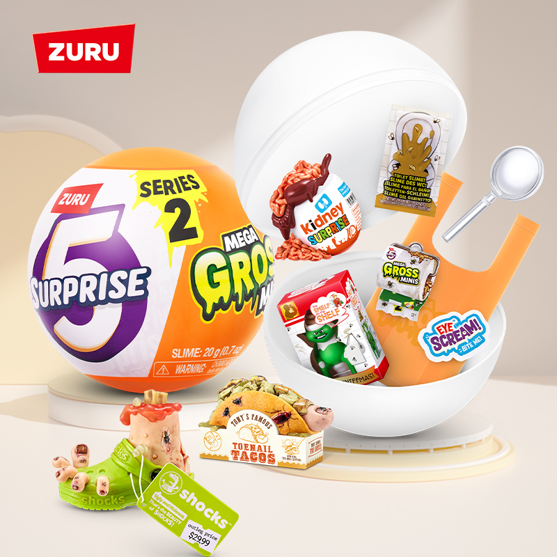 ZURU五倍惊喜蛋之整蛊大师（二代）恶心搞怪的食物球捉弄盲盒玩具