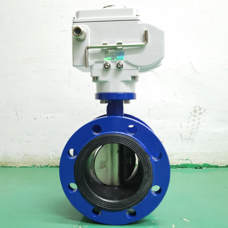 电动蝶阀24v煤气防爆切断天然气调节485手机远程开关阀门220v水阀