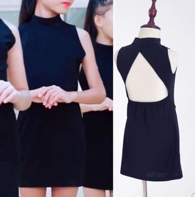 少儿儿童模特训练练功服T台走秀时装女童形体礼仪国潮演出服纯棉