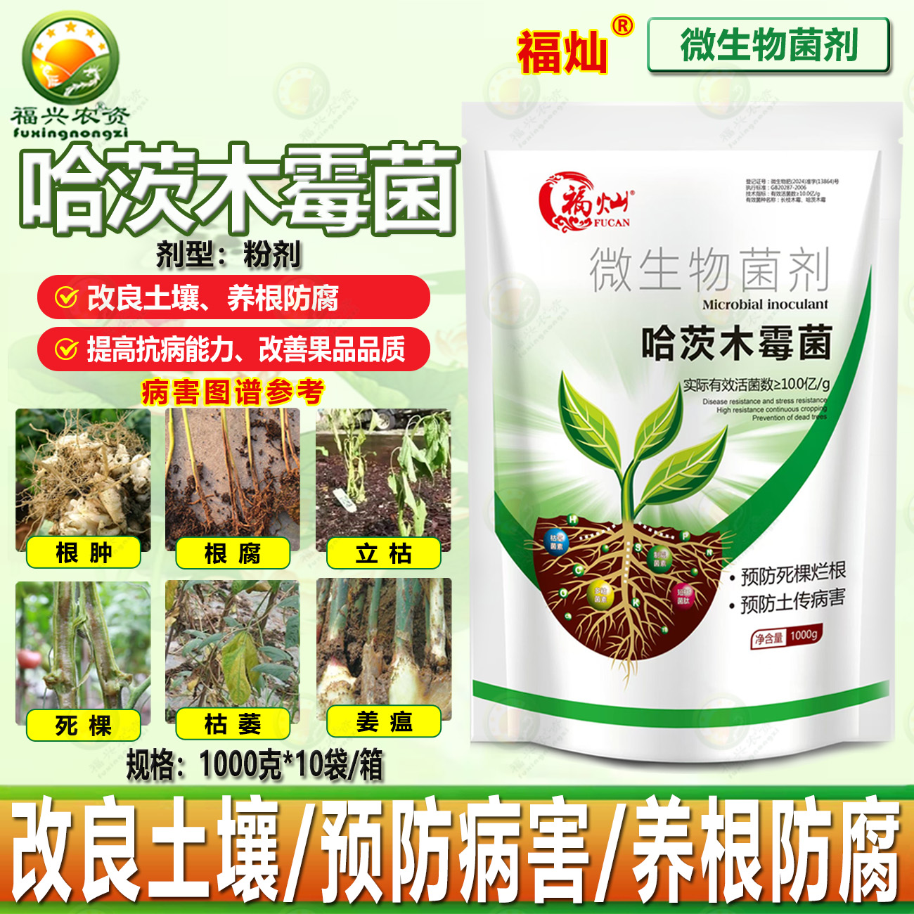 哈茨木霉菌改良土壤防止土传病害