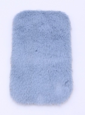 Dollhouse娃娃屋迷你毛绒地毯 小布娃娃微缩真地垫家居装饰配件