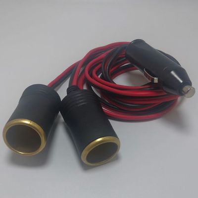 车用一拖二汽车点烟器插座铜20a