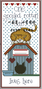 法国进口正品DMC十字绣自配 图纸打印JL128-Spoiled Rotten Cat猫