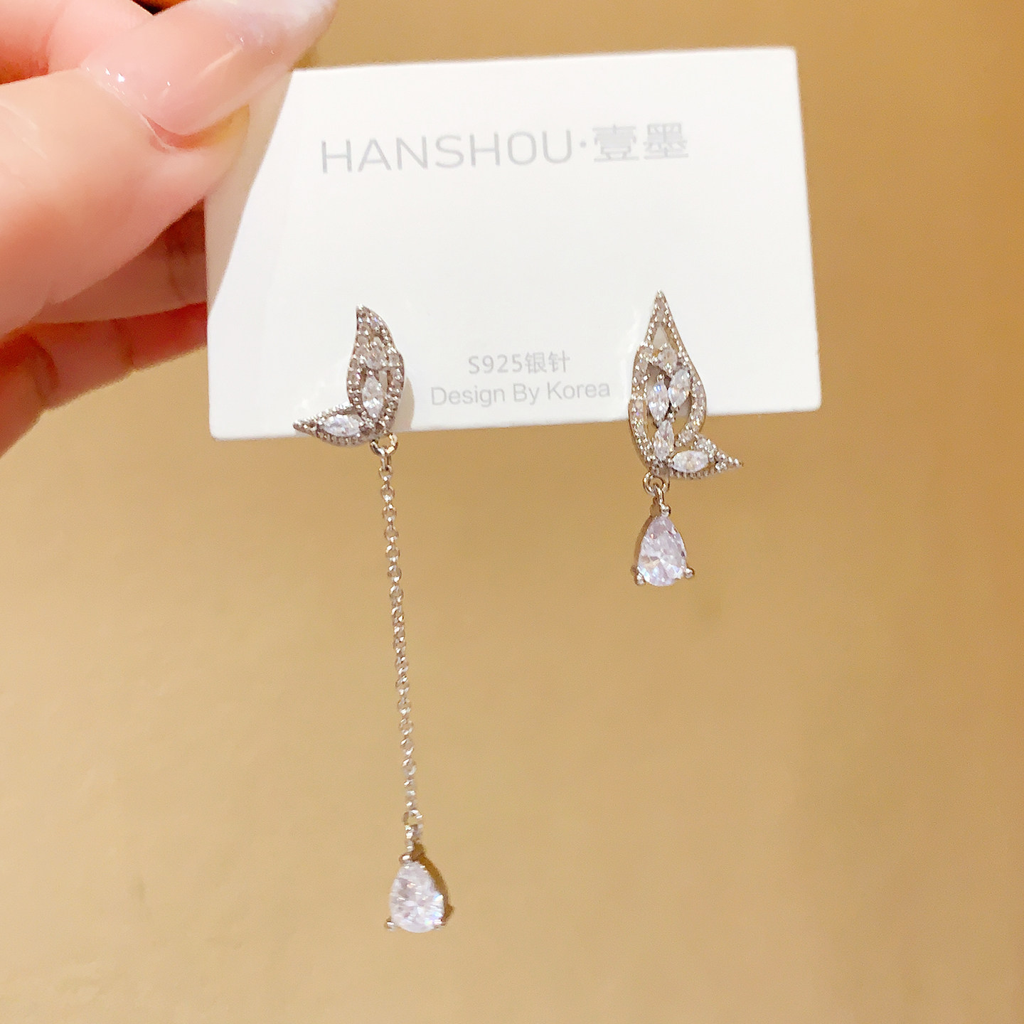 小众轻奢不对称耳环女高级感