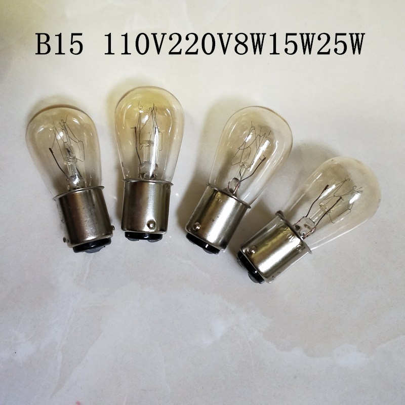 钨丝灯泡暖黄光B15 12V24V36V110V220V15W21W25W卡口灯泡指示灯