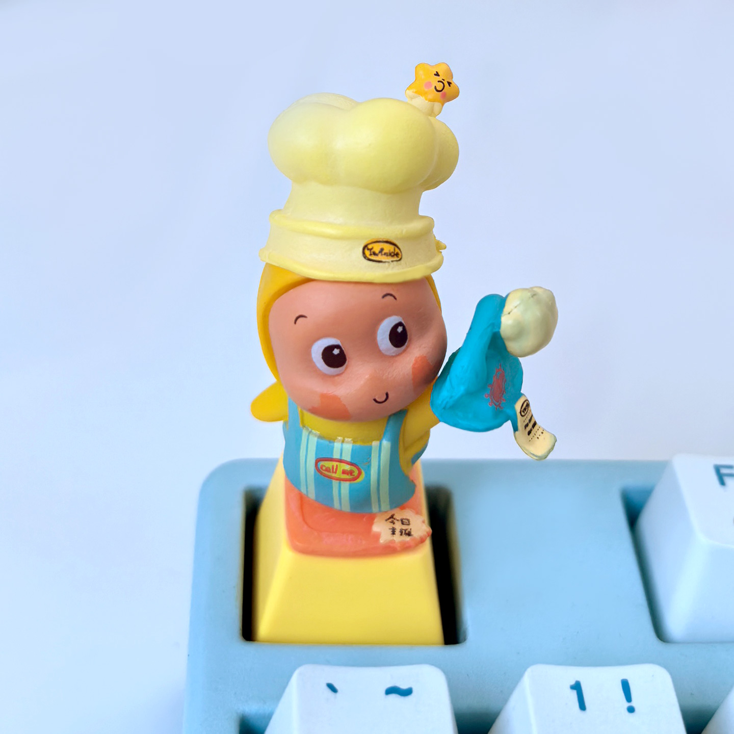 星星人立体键帽十字轴机械键盘