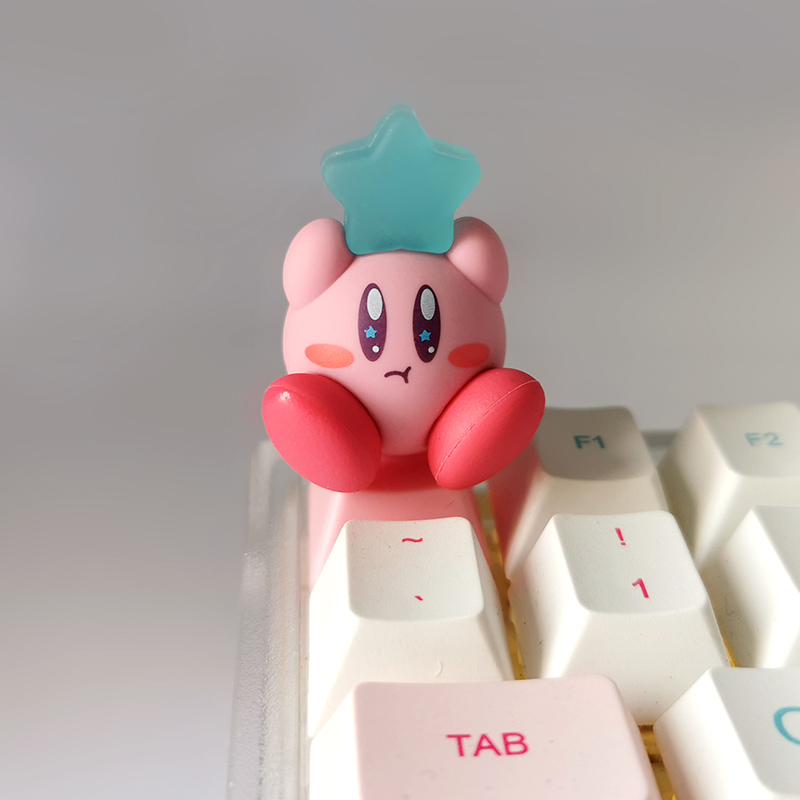 星之卡比DIY个性立体键帽esc装饰