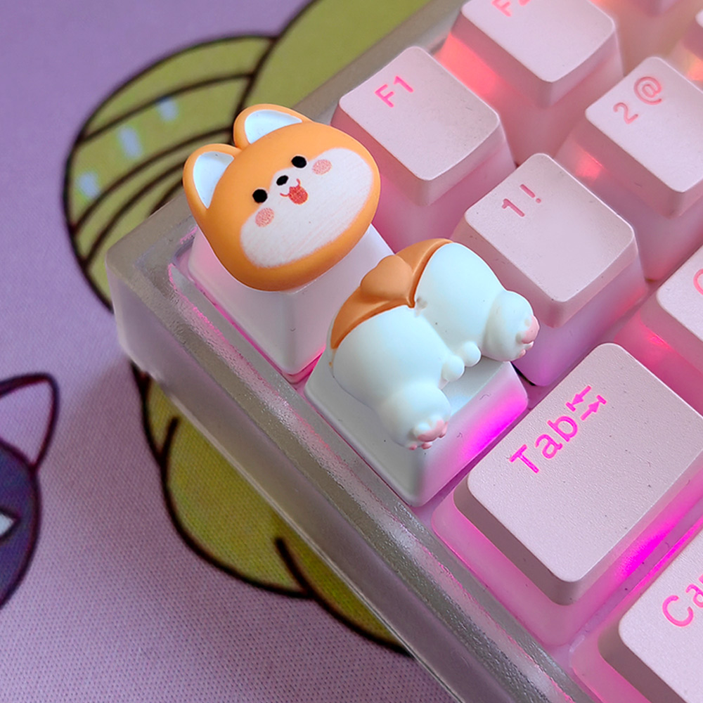 diy个性立体键帽哈士奇波斯猫