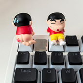 蜡笔小新个性 饰品单颗增补esc键帽 键帽野原家立体机械键盘装