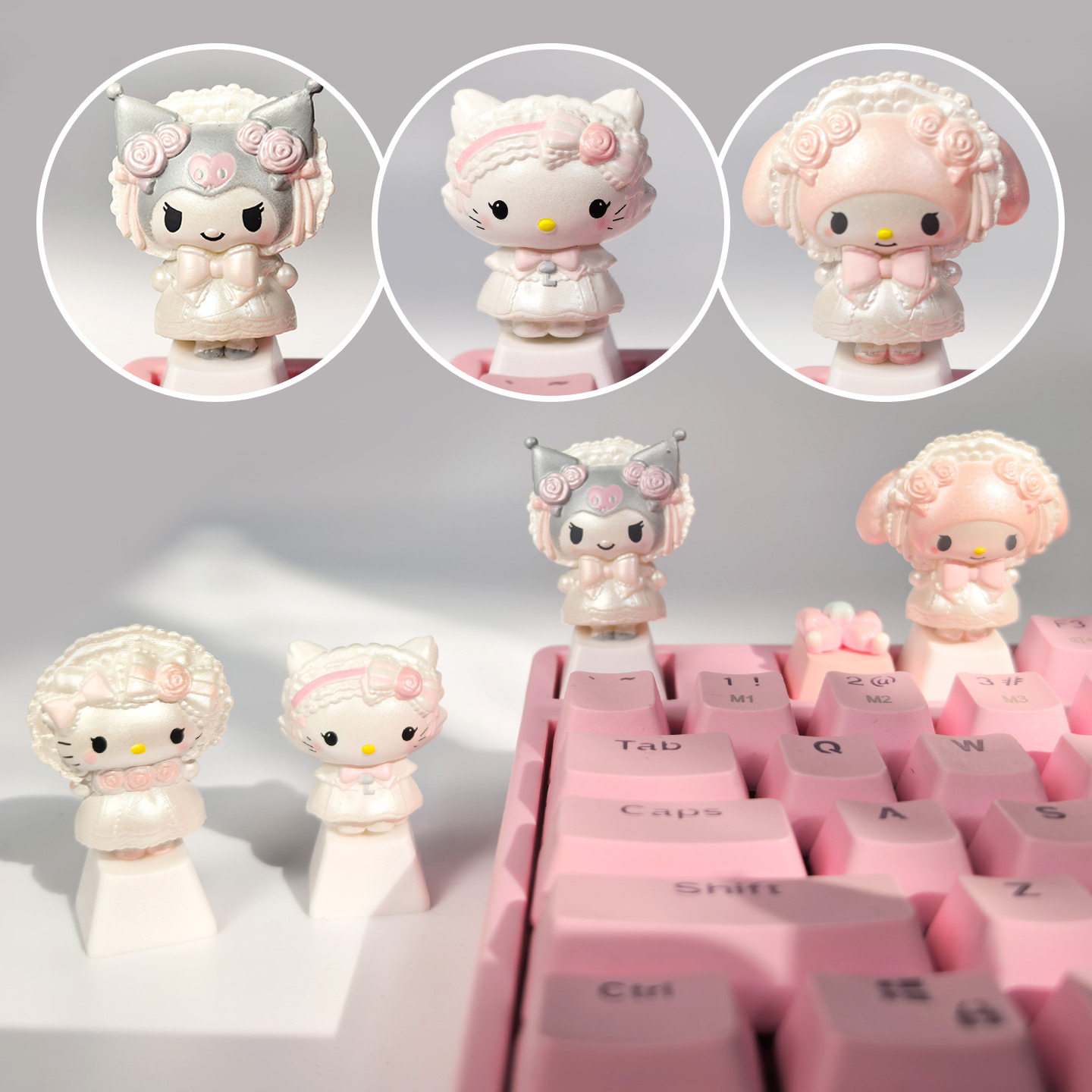 【摆件-键帽】diy个性键帽机械键盘立体装饰凯蒂猫库洛米玉桂狗