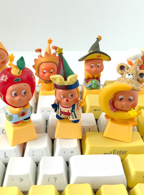 星星人DIY立体键帽机械键盘客制化定制创意可以单颗泡泡玛特礼品