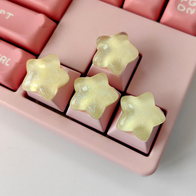 星星机械键盘个性美甲增高键帽