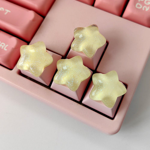 星星机械键盘个性美甲增高键帽