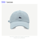Zien 韩国小众刺绣小狐狸棒球帽子男女宽檐显脸小遮阳鸭舌帽子