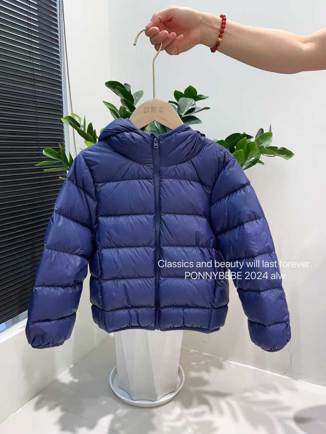 儿童羽绒服秋冬季轻薄款男童女童时尚休闲短款保暖纯色外套百搭潮