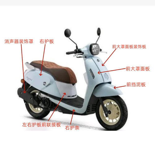 原厂钱江前大罩面板外壳护板外观
