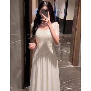 温柔风显瘦设计感百搭连衣裙B0019 有里布