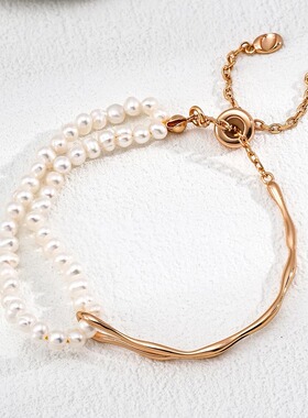 银天然珍珠女性简约时尚饰品