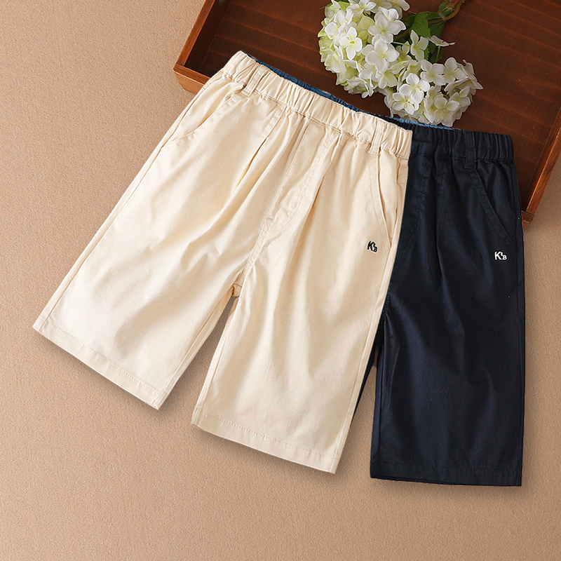 男童裤子夏季薄款中裤2023新款儿童运动裤中大童男孩休闲七分裤潮