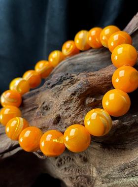 天然贝壳手链黄金色14mm