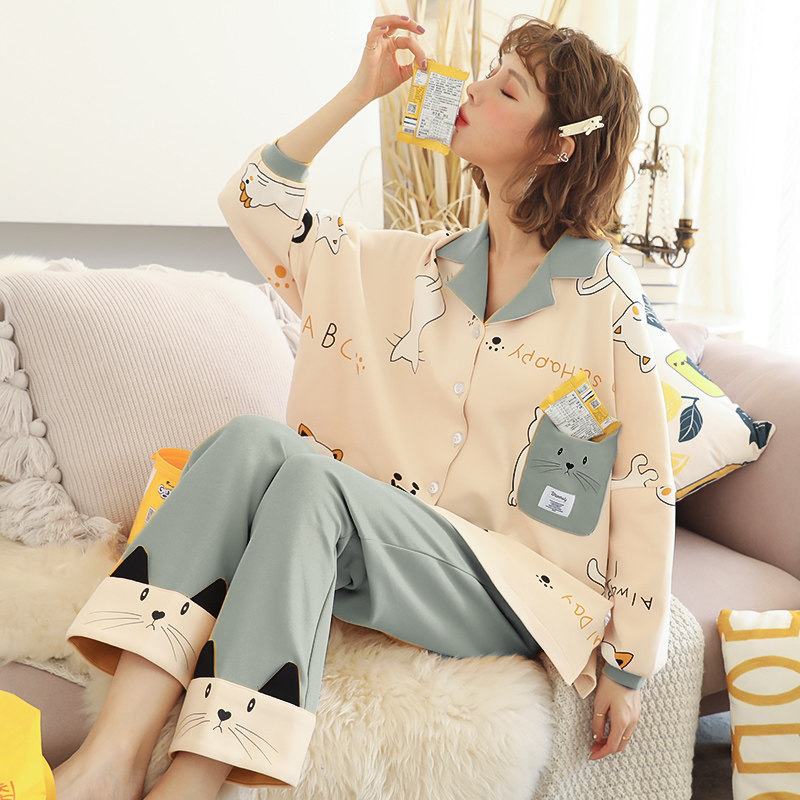 透气月子服春夏季纯棉薄款产后哺乳10月份孕妇睡衣春秋产妇吸汗12