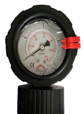 原装华记STIKO单面PP隔膜压力表0-10Kg150PSI耐腐蚀耐酸碱GAUGEGG
