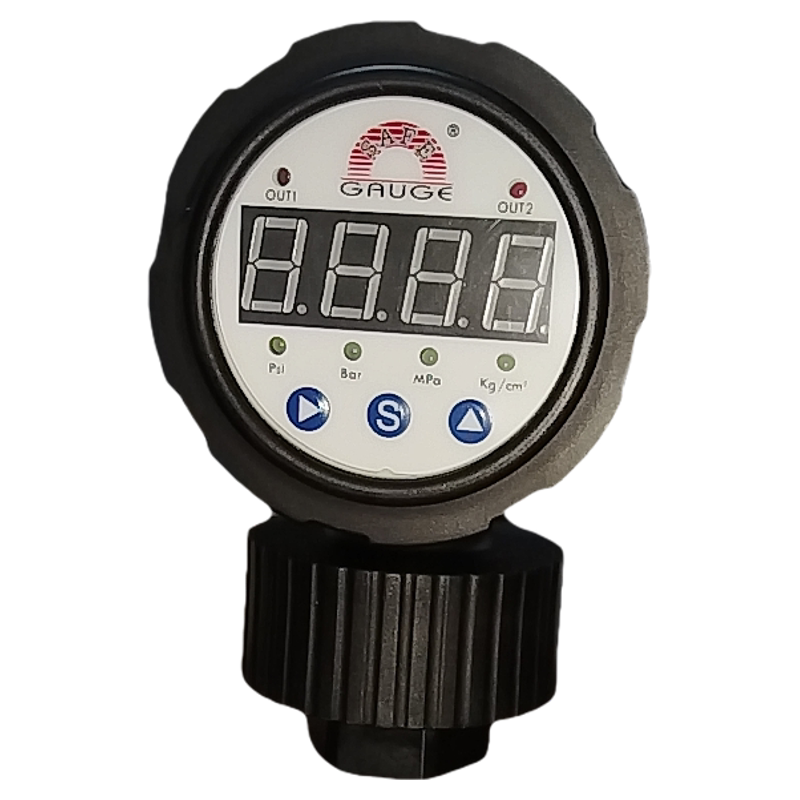 台湾华记数显压力表SS-M21V Rs485 2.5" 1/2PT 7kg铁氟龙隔膜