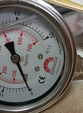 台湾华记STIKO/SAFE压力表径向50kg不锈钢AC-AP1