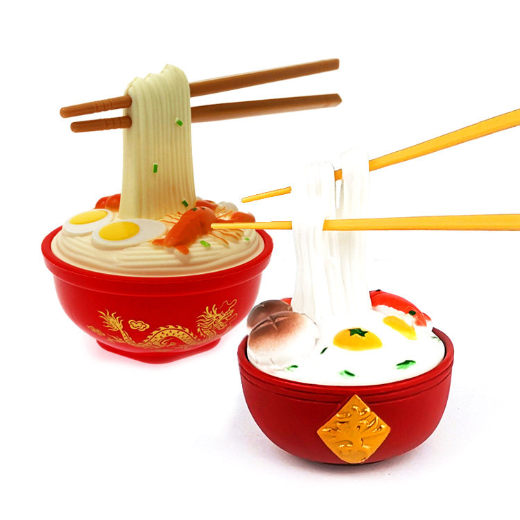 创意长寿面蛋糕装饰品祝寿生日碗筷寿宴摆件寿星公婆爷爷奶奶装扮