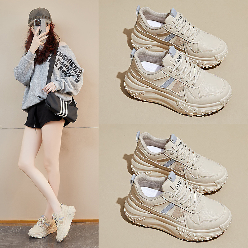ins韩版新款老爹鞋女2025秋季学生运动跑步休闲街拍厚底增高2670