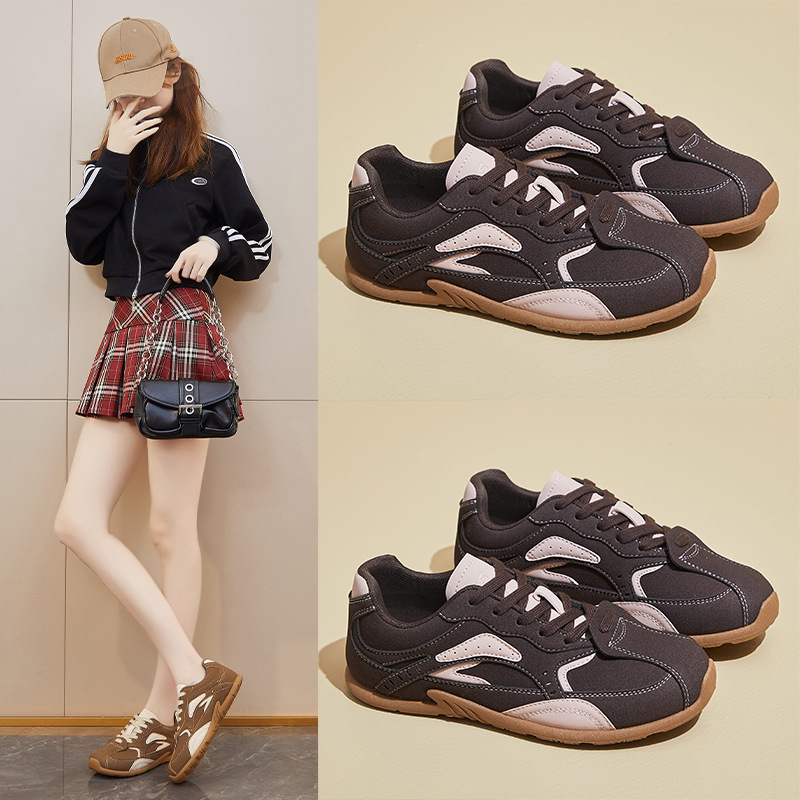 2025春季新款德训小白鞋ins韩版女学生板鞋运动跑步休闲鞋街拍F13