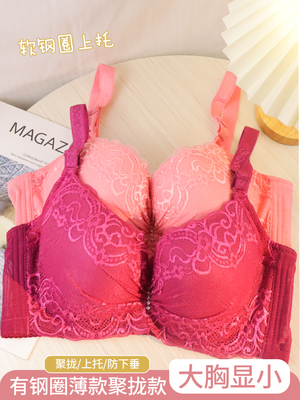 内衣有钢圈聚拢防下垂上托收副乳