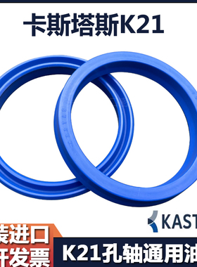 土耳其进口KASTAS-K21聚氨酯油封液压活塞杆UN型密封圈内径90-430