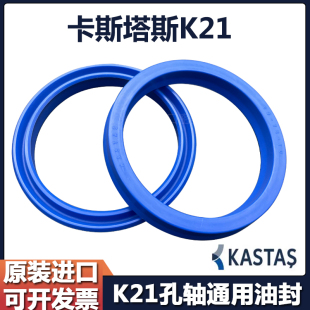 土耳其进口KASTAS 430 K21聚氨酯油封液压活塞杆UN型密封圈内径90