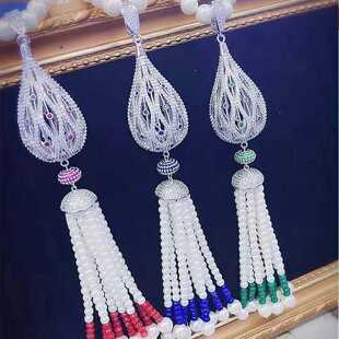 日韩百搭珍珠毛衣链扣 女长款项链扣 秋冬吊坠流苏挂件扣diy配件